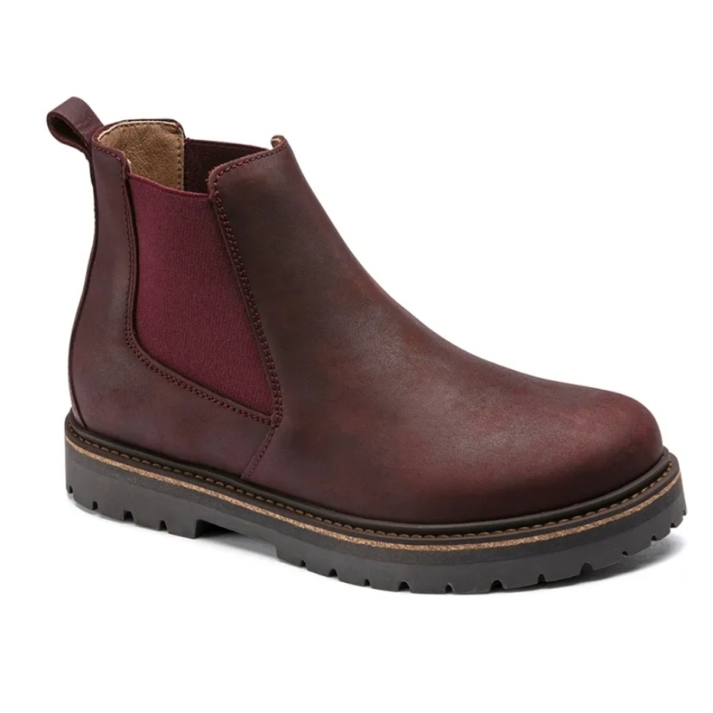 Birkenstock Stalon Burgundy Oiled Nubuck Leather boot 38